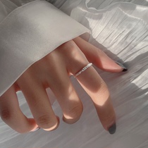 Sugar paper texture ring woman opening adjustable for simple cold wind niche design in tide mesh red ring ring ring