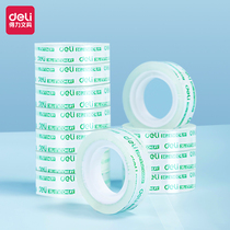 Deli 30013 transparent tape width 1 2cm effective tape small stationery tape adhesive strip adhesive paper