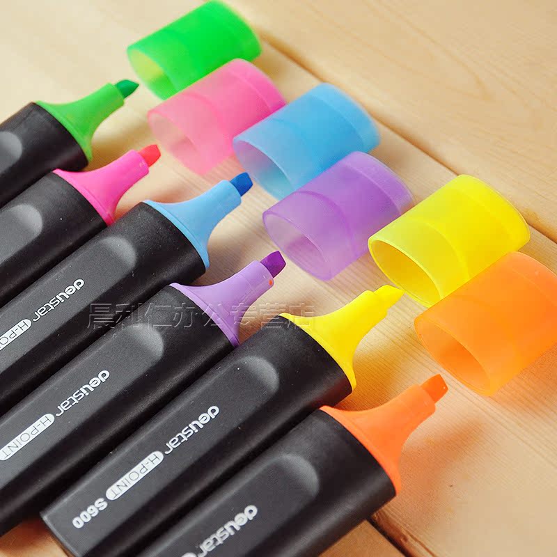Vigorous fluorescent pen S600 fluorescent pen Key pen color fluorescence pen marked pen eye - catching pen