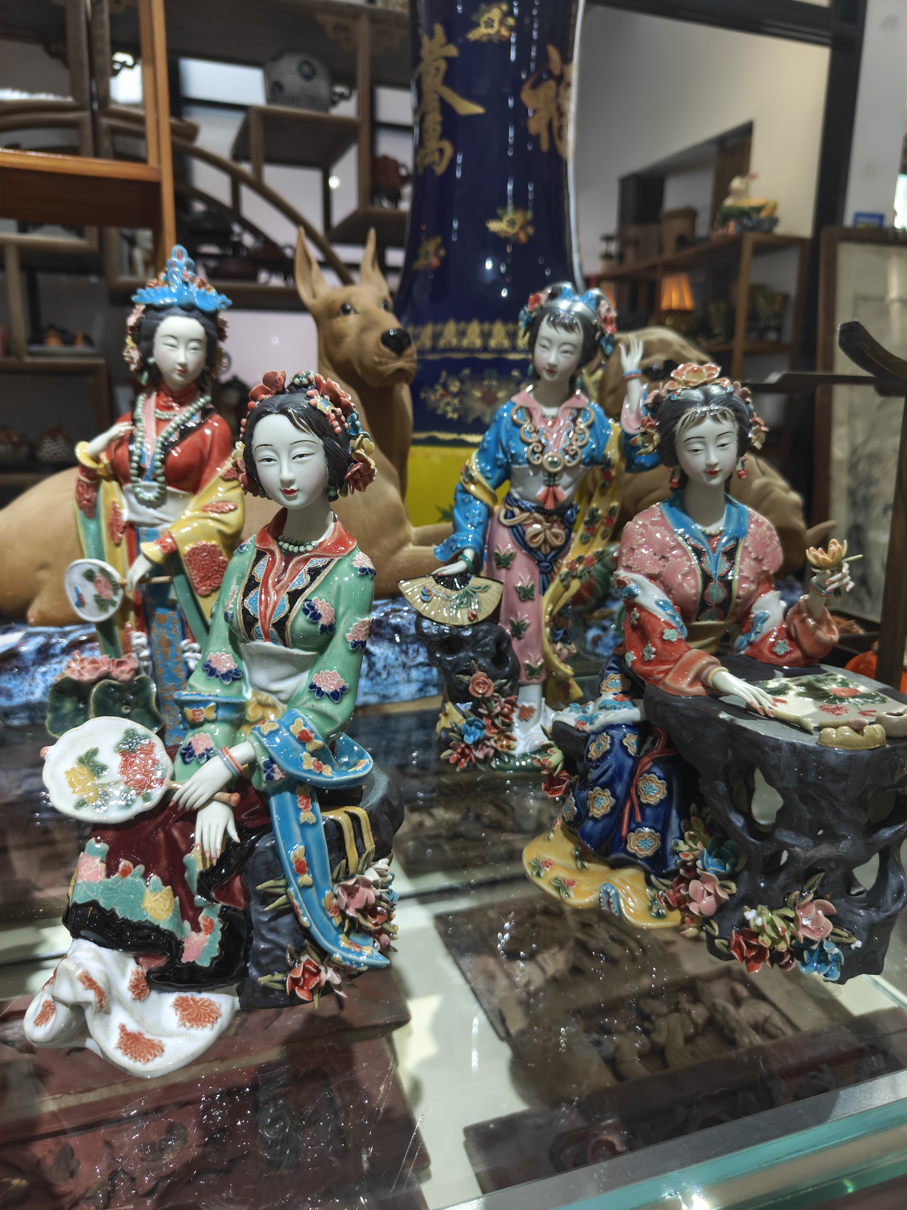 中国古美術/置物 【貴婦像，林偉東手製 ，精品】稀少品 中国古美術/置物 【貴婦像，林偉東手製 ，精品】稀少品 中国古