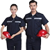 nam Workwear của bộ đồ mỏng mùa hè ngắn tay quần áo sửa chữa hơi nước phản chiếu dải nhà máy quần áo tùy chỉnh thở quần áo bảo hộ lao động chịu mài mòn 