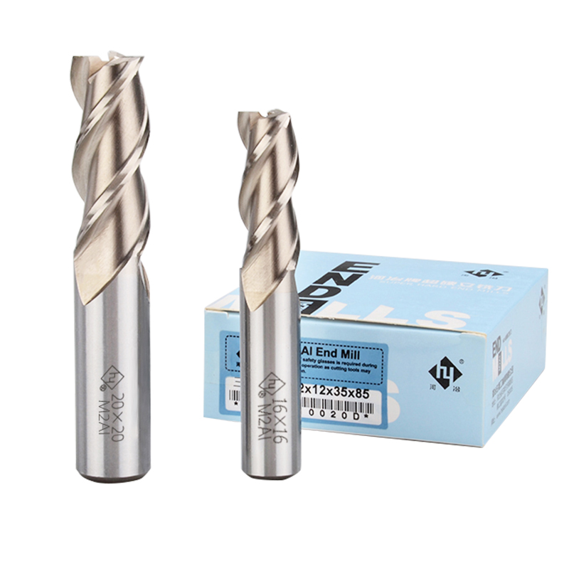 River Metallurgy White Steel Upright Milling Cutter High Speed Mesh With Aluminum All-Grinding Three Blades 2 3 4 5 6 7 8 9-25mm