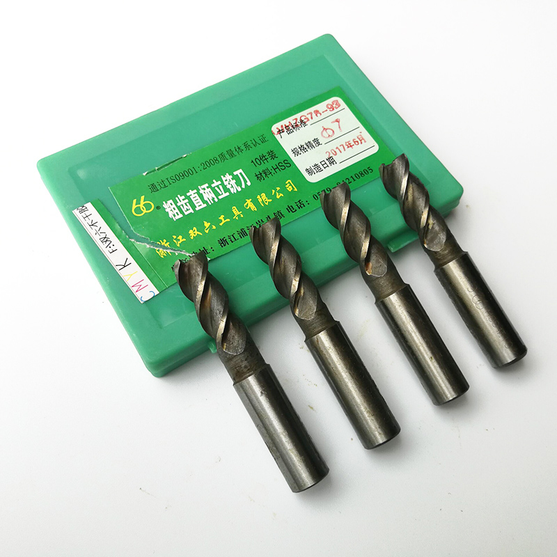 Hangzhou double six straight shank end mill Coarse tooth end mill Three-edge milling cutter 2 3 4 5 6 7 8 9 10mm