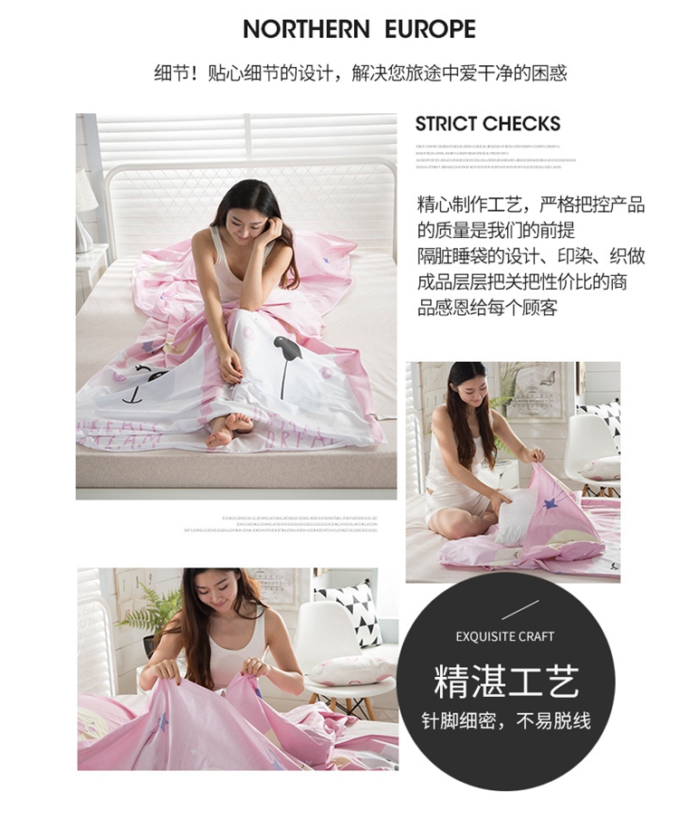 Cotton dày ngủ túi bông đôi giường đơn kinh doanh di động chân máy mở rộng quilt khách sạn flamingo túi ngủ cho bé mùa đông