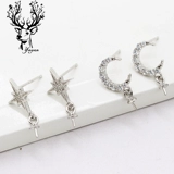 Серьги, янтарный цирконий ручной работы из жемчуга, серебро 925 пробы