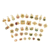 S925, натуральная турмалиновая инкрустация камня, подвеска, аксессуары, браслет с одной бусиной, серебро 925 пробы, на удачу, DIY