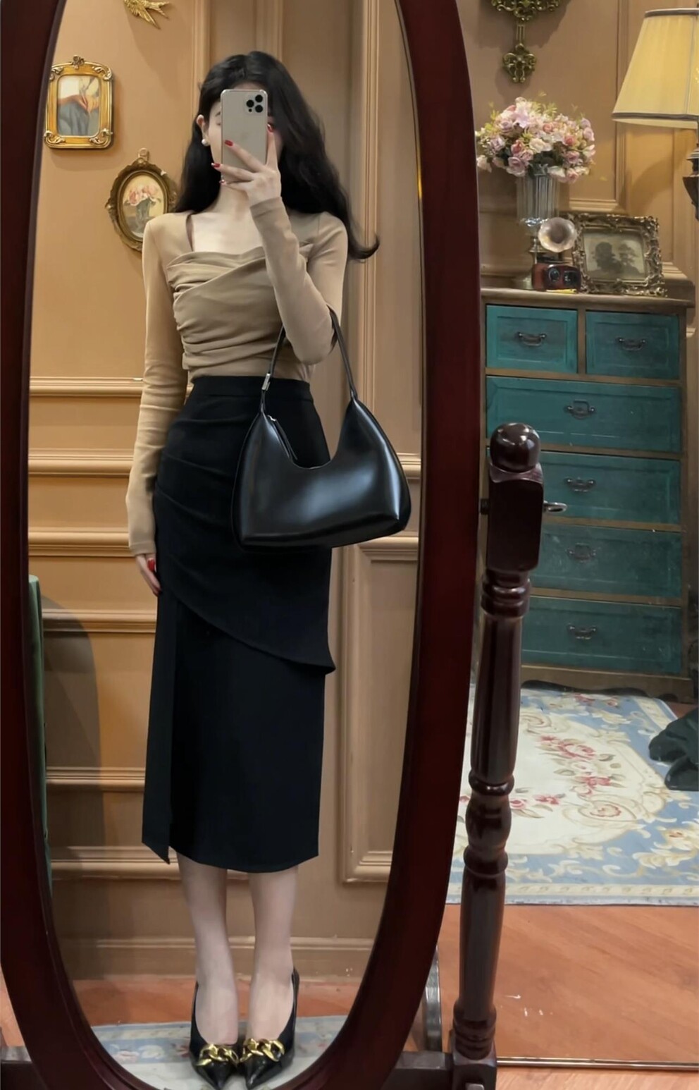 Футболка, весенний приятный телу лонгслив, сексуальное демисезонное термобелье, квадратный вырез, облегающий крой 