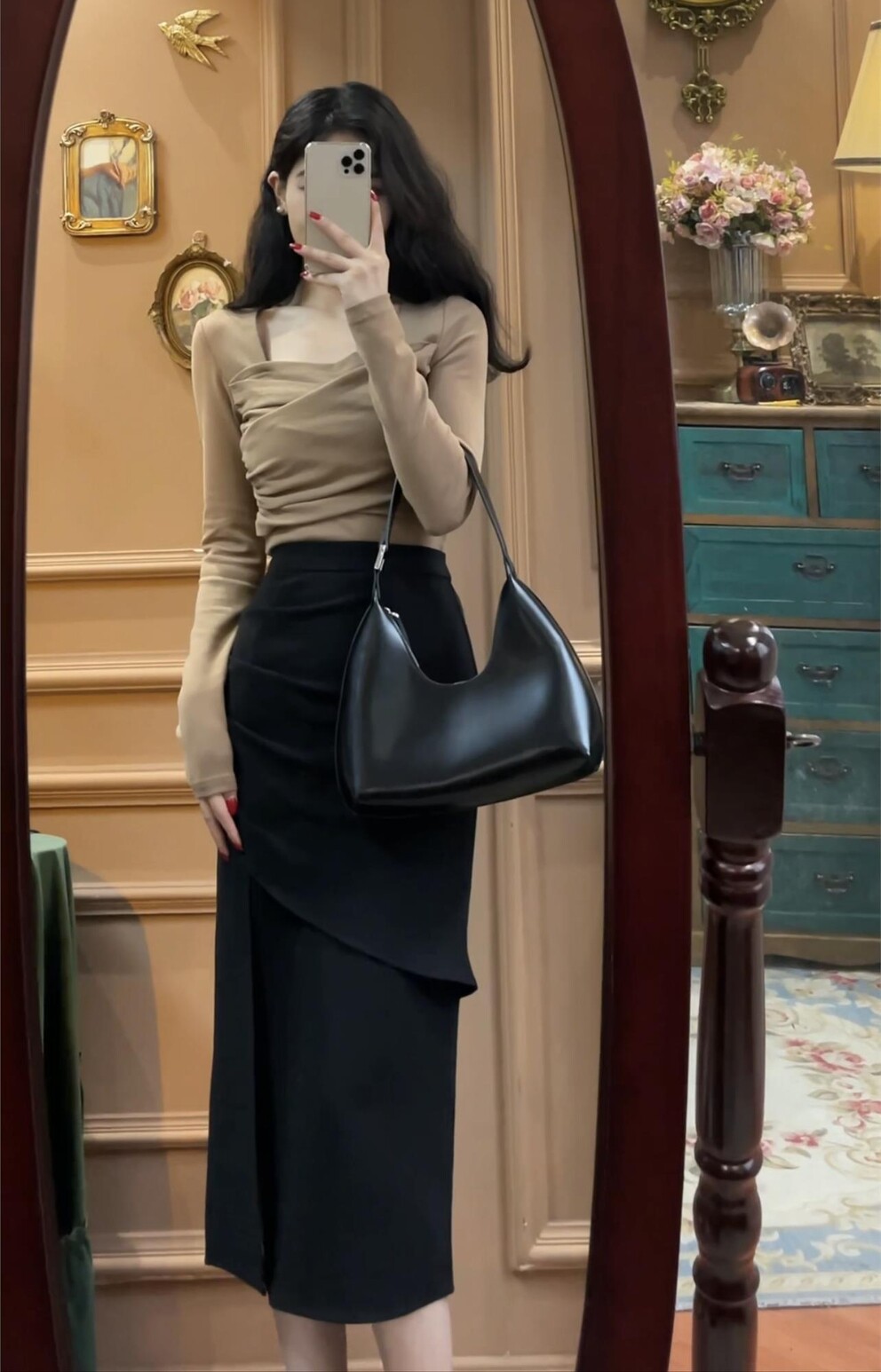 Футболка, весенний приятный телу лонгслив, сексуальное демисезонное термобелье, квадратный вырез, облегающий крой 