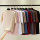 Modal T-shirt, half turtleneck, middle sleeve, women's summer shirt slim fit