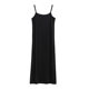 Summer modal suspender dress women's inner bottoming skirt black vest long skirt spring and autumn short-sleeved a-line skirt