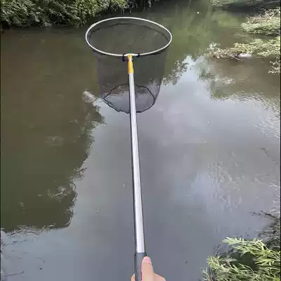 Deepen stainless steel net fishing net telescopic rod full set of fishing net foldable net bag fishing net head fishing net Rod