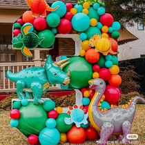 Solid Dinosaur Balloon Birthday Arrangement Male Baby Boy Standing Children Balloon Dinosaur Inflatable Cartoon