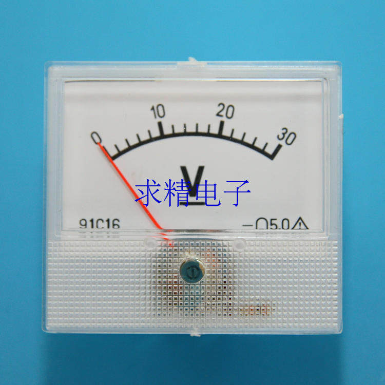 Finger-type voltmeter 30V direct current pressure gauge 91C16 imitation day table size 55 * 47