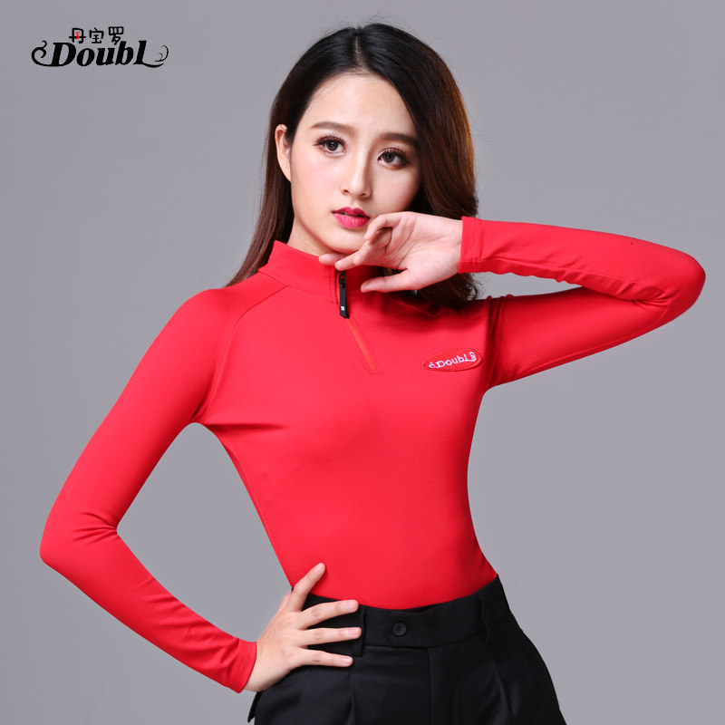 Dampolo Cao Li Spring Social Dance Costume Training Dress Latin Dance Costume Women Modern Dance Tops Long Sleeves