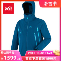 Mile MILLET mens ski wear-resistant warm coat breathable soft top MIV7611