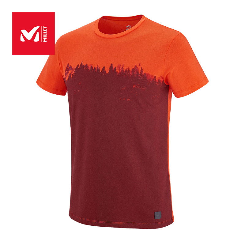 (Made in Europe) French FIND THE Millet Men's Sweat Breathable Short Sleeve T-shirt MIV7771
