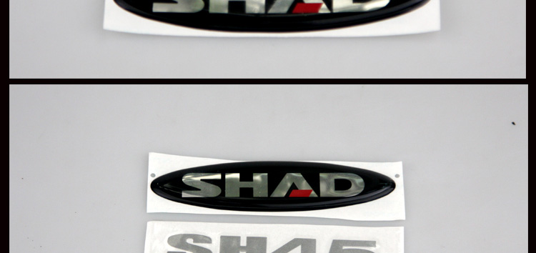 Xia De shad đuôi hộp ban đầu dán pha lê dán âm thanh nổi dán phản quang sh39 40 45 48 hộp dán - Xe gắn máy phía sau hộp thùng sau xe máy nhôm