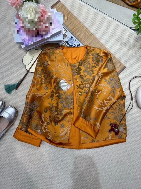 2026 Spring New Style New Chinese Style Retro Versatile Heavyweight Exclusive Original Design Jacquard Jacket