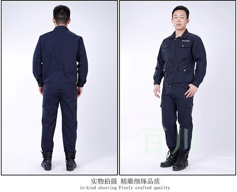 Mùa xuân và mùa thu cotton dài tay phù hợp với nam lỏng lẻo chống mài mòn thợ hàn thợ lao động dụng cụ bảo hiểm lao động quần áo tùy chỉnh bộ đũi nam