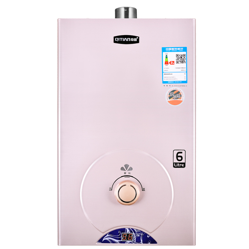Qitian JSQ12-T6-02 forced exhaust gas water heater natural gas liquefied gas 6 liters four-season temperature control