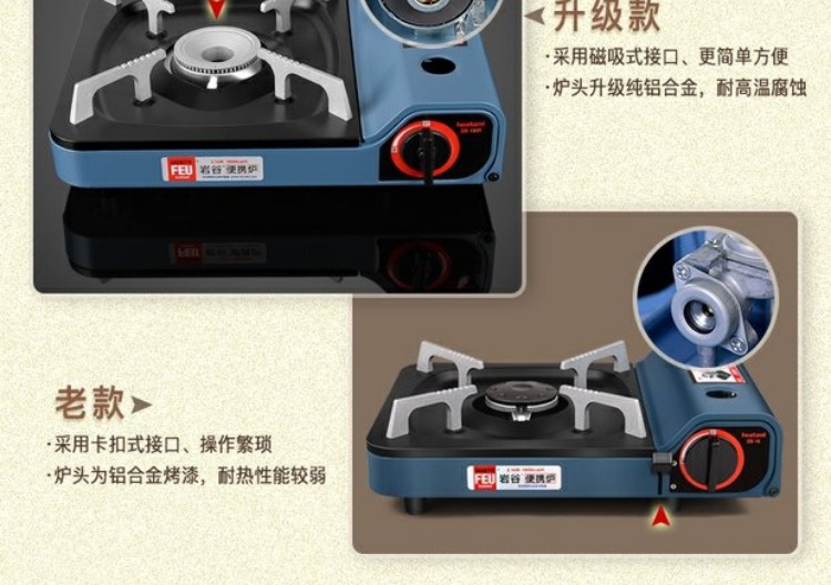 Iwatani thương hiệu lò nướng di động nhà hàng lẩu thịt nướng thịt hóa lỏng bếp gas Nhật Bản bếp gas - Bếp lò / bộ đồ ăn / đồ nướng dã ngoại bếp nướng than hoa ngoài trời chân cao