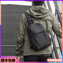 French Youth Chest Bag Mens Messenger Bag Tide Brand Shoulder Bag Mens Oxford Cloth Sports Fashion Bag Chest Backpack