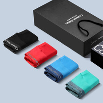 4 bar mitts for mens underwear real ice silk No marks Slim Breathable Youth Summer Triangle Shorts