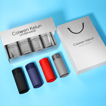 4 mens underwear flat corner summer ultra-thin breathable real ice silk mesh four-corner pants bottom pants