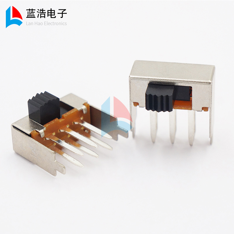 SK-22F07 2 - leg 6 - foot horizontal side - tug switch 2 - fixed foot 2P2T speaker amplifier microphone switch