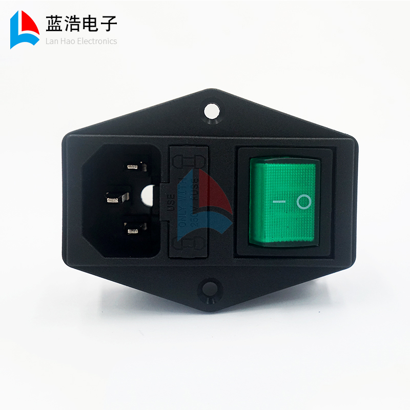 AC Power Socket Pint Character Socket With Switch With Safety Rope Light Power Switch 10A Three-in-one Power Socket
