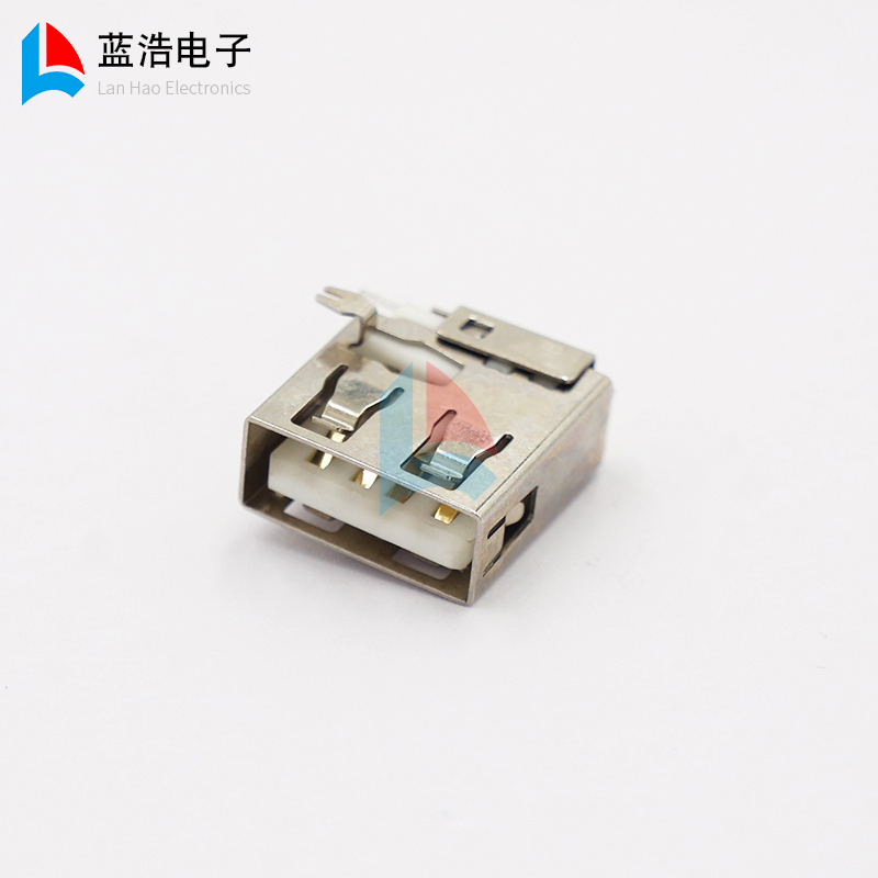 USB socket 2 0 side inserts seat 4P 90 degrees DIP sink side insert A mother short body 14 0mm straight side sink plate