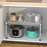 Регулируемая шкаф гардероб иерархическая кухонная полка, микроволновая печь полки цветовые отделения из нержавеющей стали