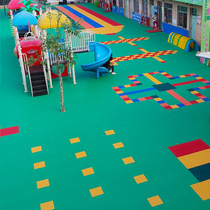  Donglian unbounded outdoor kindergarten suspended assembly floor Playground runway Sports ground soft connection floor non-slip