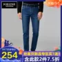 Jiu Mu Wang Jeans Quần nam nam Kinh doanh thông thường Quần dài thẳng mùa hè Quần mới nam mỏng - Quần jean quần âu nam