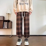 Демисезонные ретро штаны для влюбленных, в американском стиле, свободный крой