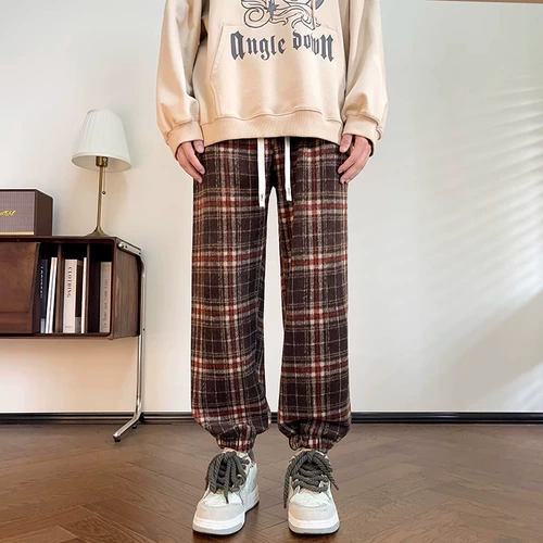 Демисезонные ретро штаны для влюбленных, в американском стиле, свободный крой