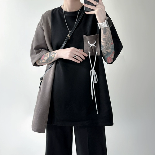 Бархатная летняя сексуальная трендовая футболка с коротким рукавом, оверсайз