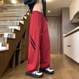 Красная форма, нейлоновые быстросохнущие летние штаны, в американском стиле