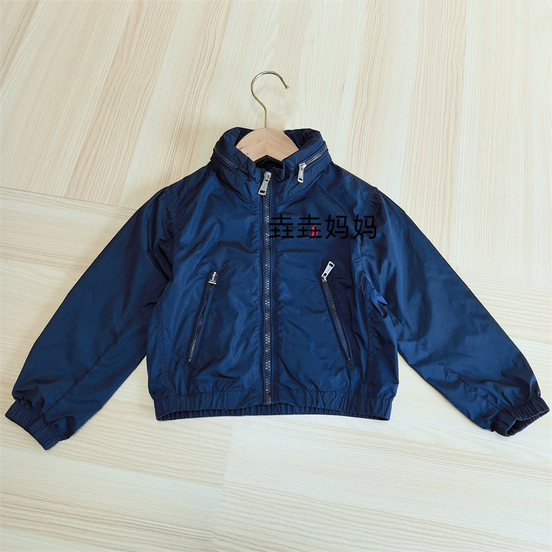 2026 New Children's Zipper Jacket for Boys, Hooded, Packable, Navy Blue Windbreaker, Windproof Jacket for Young Children 2026 New Children's Zipper Jacket for Boys, Hooded, Packable, Navy Blue Windbreaker, Windproof Jacket for Young Children