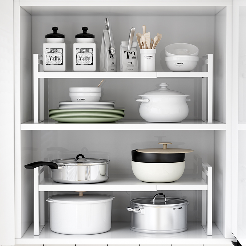 Overall cabinet Lower sink Shelves Layered Seasonings to contain storage pot racks Kitchen Items Home big All-small objects