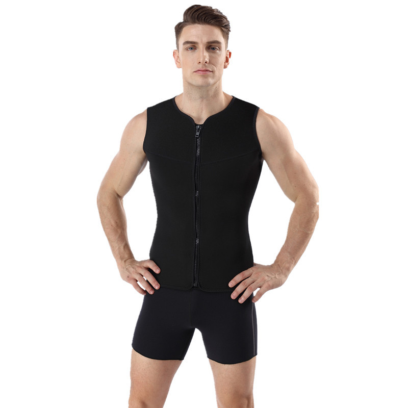 5mm Diving Vest Swimming Thermal Sleeveless Surfing Vest Men's Two-Piece Jet Ski Sailing Suit Winter Swimming Thick Wetsuit