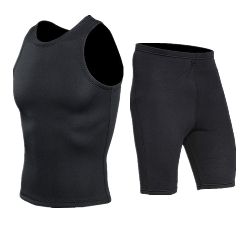 Diving Vest 2/3mm Neoprene Split Thermal Pants Surfing Sleeveless Pullover Vest Swimming Clothing