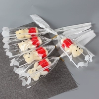 Светло -серый одиночный медведь [красный]