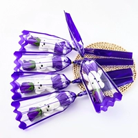 【Цвет】 Одиночный медведь с фиолетовыми цветами