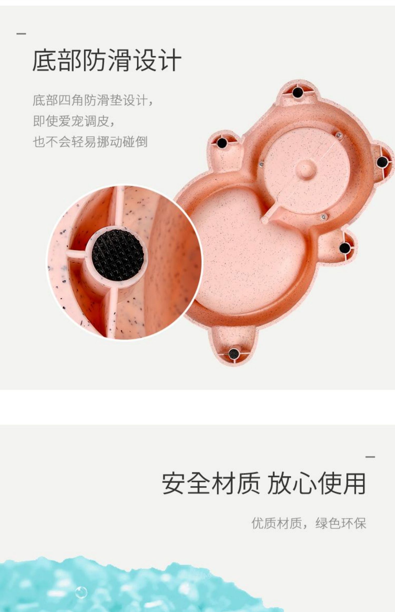 Pet nước quả mèo và chó tự động cho ăn bát con chó mèo máy tự phục vụ Teddy dog ​​cung cấp máy nước - Cat / Dog hàng ngày Neccessities 	bát ăn đôi cho chó mèo