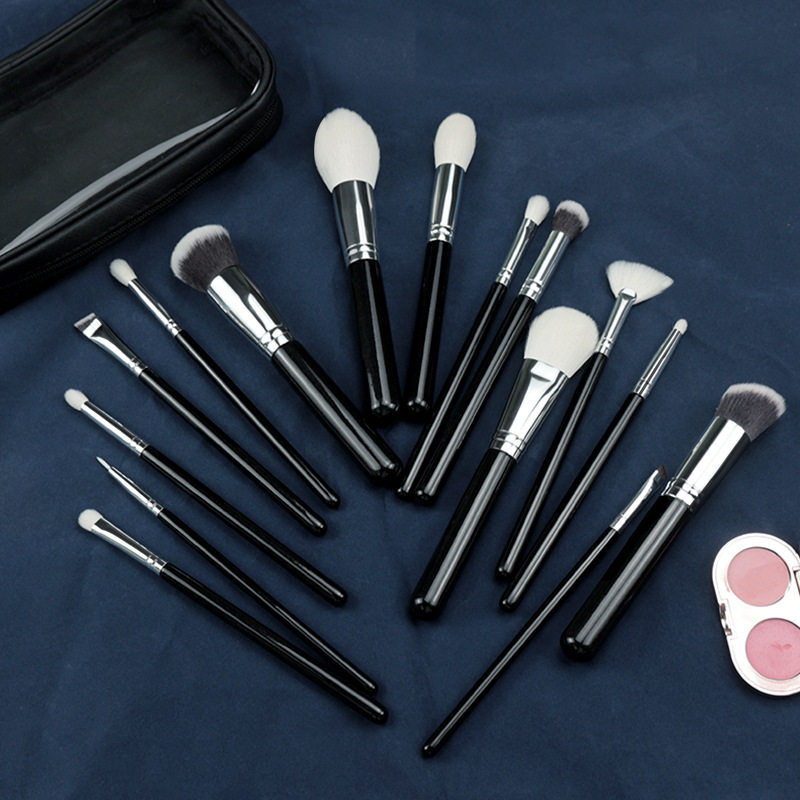 15pcs makeup brush bag makeup artist special animal hair beauty brush set wool makeup brush foundation brush