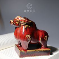 Tea spotting piece boutique can raise upscale Zen Serie Tea Road tea accessories Ceramics Handmade Bull Gas for a chaetian tea fun