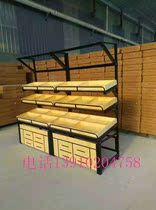 Supermarket fruit shelves Steel wood fruit and vegetable shelves