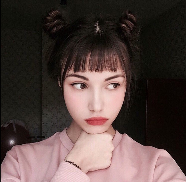 Medium thick brow Qi air Liuhai wig sheet realistic nature Liuhai air Liuhai Invisible secondary meta-raised eyebrow short