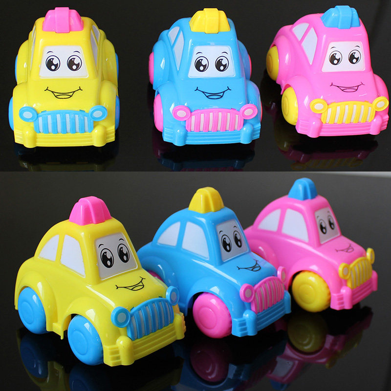 Children Toys Small Car Cartoon Pressure Inertial Sliding Locomotive Fine Male Girl Creative Small Gift Toy